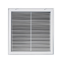 Tru Aire 24 in. H X 24 in. W 1-Way Powder Coat White Steel Return Air Filter Grille