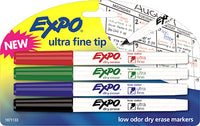 Expo Ultra Fine Point Pen, Assorted Colors, 4-Ct. (Pack of 6)