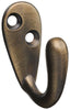 National Hardware Antique Brass Brown Robe Hook (Pack of 40).