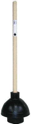 Force Cup Toilet Plunger, Junior, Wood Handle