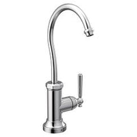 Chrome one-handle high arc beverage faucet