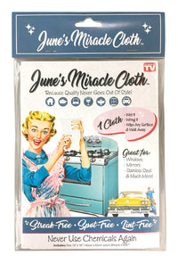 June's Miracle Cloth  As Seen On TV  Microfiber  Polishing Cloth  16 in. L x 16 in. W 1 pk