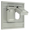 Leviton Rectangle Thermoplastic 1 gang Receptacle Box Cover