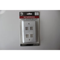 Black Point Products White Plastic Keystone Wall Plate 1 pk