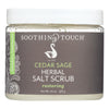 Soothing Touch Herbal Salt Scrub - Cedar Sage - 20 oz