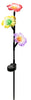 Alpine Multicolored Plastic 32 in. H Flower Solar Garden Stake (Pack of 16)