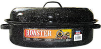 Columbian Home Graniteware Porcelain Enamel Covered Roaster 12 Black (Pack of 2)