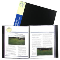 C Line Products Inc 33120 Black Bound Sheet Protector Presentation Book