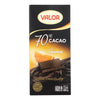 Valor Dark Chocolate With Orange Chocolate Bar  - Case of 17 - 3.5 OZ