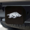 University of Arkansas Black Metal Hitch Cover