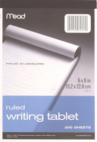 Meadwestvaco 70610 6 X 9 Wide Ruled Writing Tablet