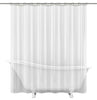 Zenna Home Pe71129c Zenna Home 72 In. H X 70 In. W Clear Solid Shower Curtain Liner Peva