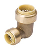 BK Products ProLine 3/4 in. Push  T X 1/2 in. D Push  Brass Reducing Elbow