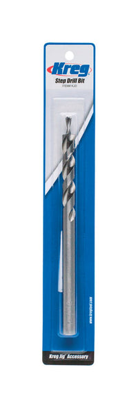 Kreg  3/8 in.  x 6-1/4 in. L High Speed Steel  Step Drill Bit  1 pc.