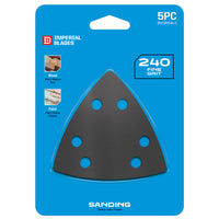 Imperial Blades 3-1/2 in. L X 3-1/2 in. W 240 Grit Emery Triangular Sandpaper 5 pk