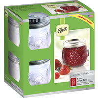 Ball Elite Regular Mouth Jam Jar 8 oz 4 pk