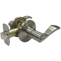 Reversible Naples Privacy Lever Lockset, Satin Nickel