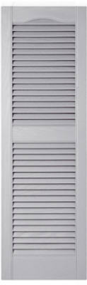 15 x 48-In. Paintable Louvered Shutters, Pair