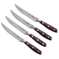 Messermeister Avanta 5 in. L Stainless Steel Steak Knife Set 4 pc