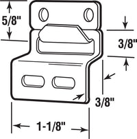 Prime-Line Top Hangers Stamped Aluminum Carded