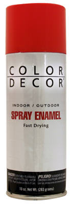 Spray Paint, Interior/Exterior, Red Gloss, 10-oz. Aerosol