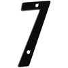 National Hardware  4 in. Black  Die-Cast Zinc  Screw-On  Number  7  1 pc. (Pack of 5)