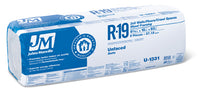 R19 Unfaced Batt Insulation,  88.18 Sq. Ft. Coverage, 6.5 x 15 x 93-In.