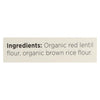 Explore Cuisine Organic Red Lentil Penne - Penne - Case of 6 - 8 oz.