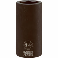 SAE Deep Impact Socket, 6-Point, 3/4-In. Drive, 1-1/8-in.