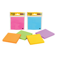 Post-it 4 in.   W X 4 in.   L Assorted Lined Sticky Notes 1 pad