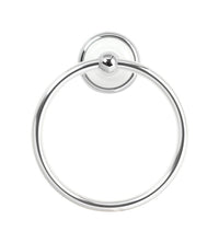 Franklin Brass Bellini Polished Chrome/White Towel Ring Die Cast Zinc