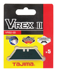 Tajima  V-Rex  Tempered Steel  Heavy Duty  Replacement Blade  2 in. L 5 pc.