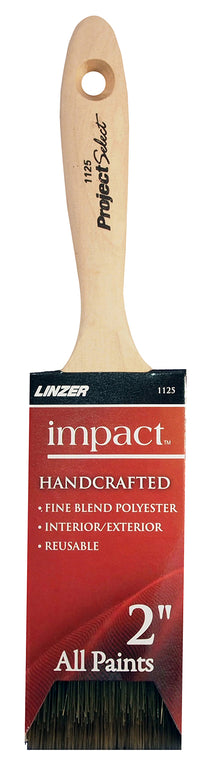 Linzer Products 1125-0200 2" Polyester Impact™ Varnish & Wall Paint Brush