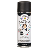 Craft Fabric Spray Paint, Black, 5-oz.