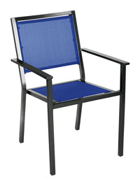 Living Accents  1 pc. Black  Aluminum Frame Chair