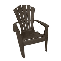 Gracious Living King Earth Brown Resin Frame Adirondack Chair