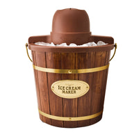 Nostalgia Brown 4 qt Ice Cream Maker 16 in. H X 12 in. W X 13 in. L