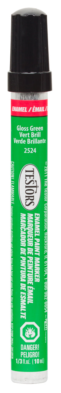 Testor's 2524 1/3 Fl Oz Green Gloss Enamel Marker