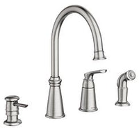 SPOT RESIST STAINLESS ONE-HANDLE HIGH ARC KITCHEN FAUCET