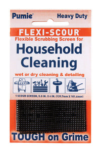 US Pumice Flexi-Scour Black Mesh Multi-Purpose Scrubbing Screen 4 L x 5.5 W in. (Pack of 24)