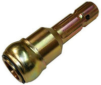 PTO Adapter Spline, Yellow Zinc-Plated, 1-3/8-In.