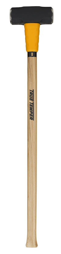 True Temper 20185000 8 Lb Gray & Yellow Toughstrike American Hickory Sledge Hammer