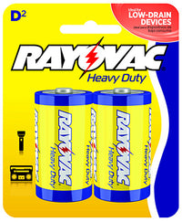 Heavy Duty D Batteries, 2-Pk.