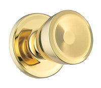 Weiser Beverly Polished Brass Passage Lockset 1-3/4 in.