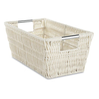 Whitmor Latte Tote Bin 4.5 in. H X 6.5 in. W X 11.40 in. D Stackable