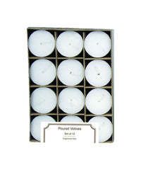 Langley Empire  White  No Scent Votive  Candle