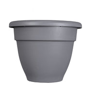 HC Companies 8.25 in.   H X 10.5 in.   D Plastic Caribbean Planter Gray