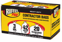 Contractor Bags, Clear, 42-Gal., 20-Pk.