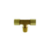 Campbell Hausfeld Brass Tee Fitting 1/4 in. Male X 1/4 in. Female 1 pc