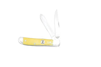 Bear & Son Cutlery  Derlin Little Trapper  Yellow  1095 Carbon Steel  5-1/4 in. Pocket Knife